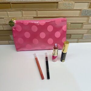 Estée Lauder Mini Makeup Set with Pink Cosmetic Bag